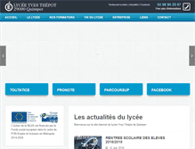 Tablet Screenshot of lycee-thepot.org